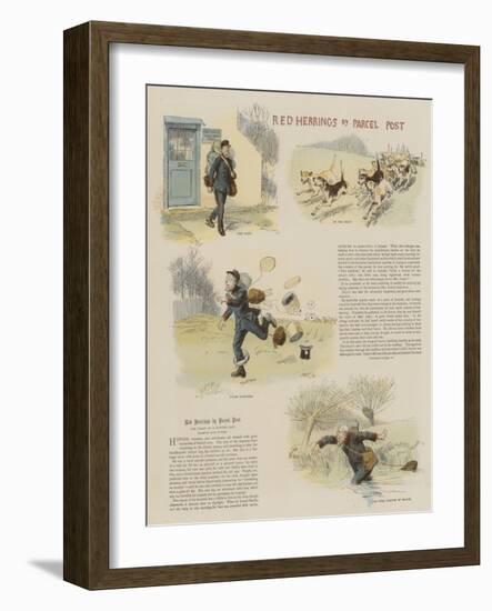 Red Herrings by Parcel Post-Hugh Thomson-Framed Giclee Print