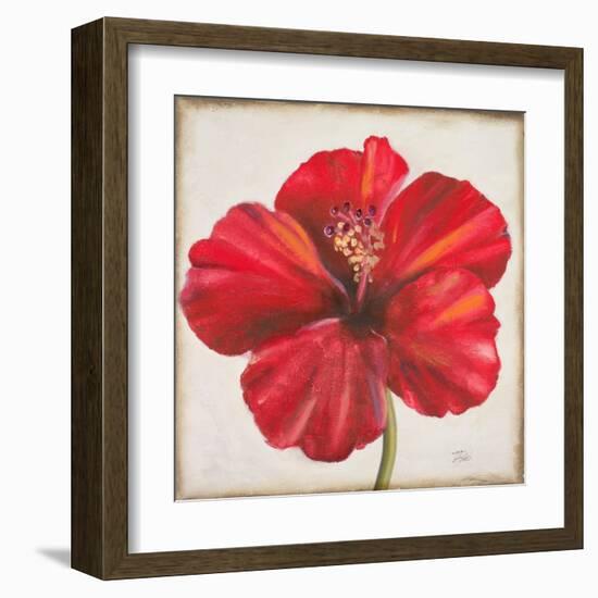 Red Hibiscus-Patricia Pinto-Framed Art Print