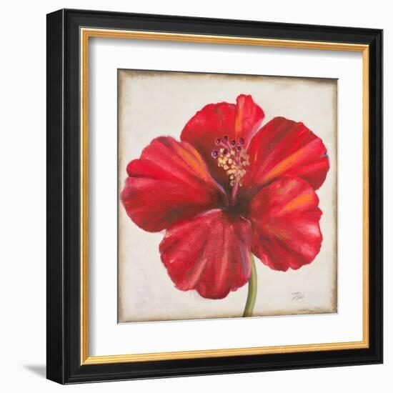 Red Hibiscus-Patricia Pinto-Framed Art Print