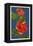 Red Hibiscus-Lantern Press-Framed Stretched Canvas