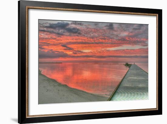 Red Higgs Sunrise-Robert Goldwitz-Framed Photographic Print