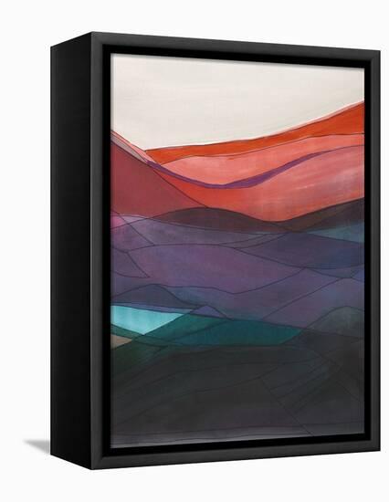 Red Hills II-Jodi Fuchs-Framed Stretched Canvas