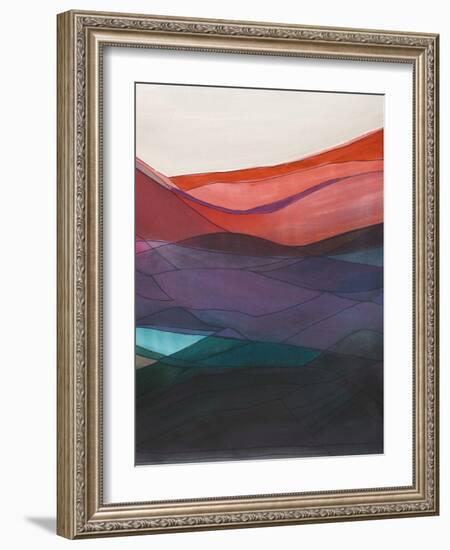 Red Hills II-Jodi Fuchs-Framed Art Print