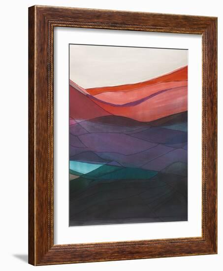 Red Hills II-Jodi Fuchs-Framed Art Print