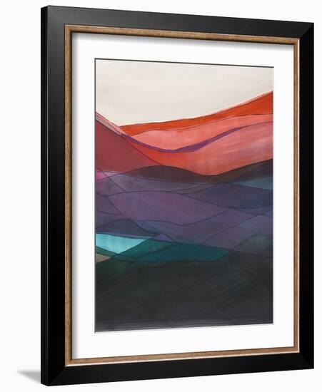 Red Hills II-Jodi Fuchs-Framed Art Print