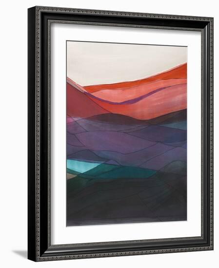 Red Hills II-Jodi Fuchs-Framed Art Print