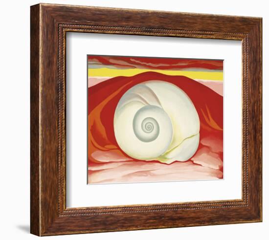 Red Hills with White Shell, c.1938-Georgia O'Keeffe-Framed Art Print