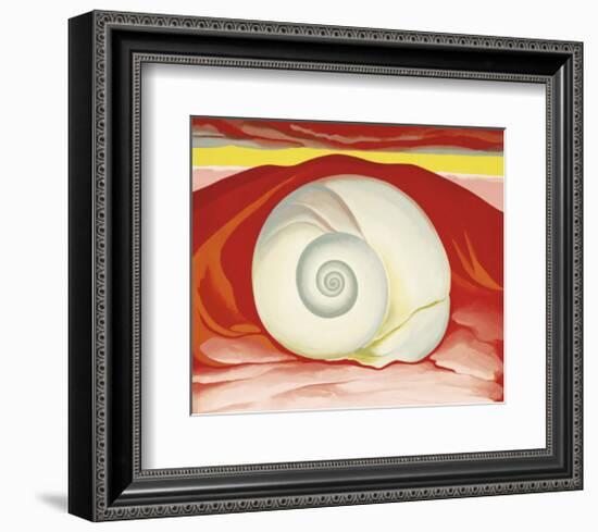 Red Hills with White Shell, c.1938-Georgia O'Keeffe-Framed Art Print