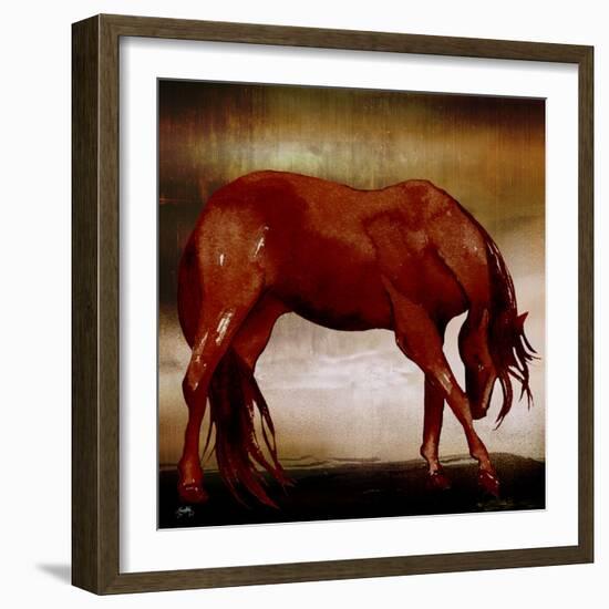 Red Horse I-Elizabeth Medley-Framed Photographic Print