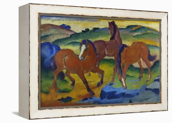 Red Horses (Grazing Horses Iv.), 1911-Franz Marc-Framed Premier Image Canvas