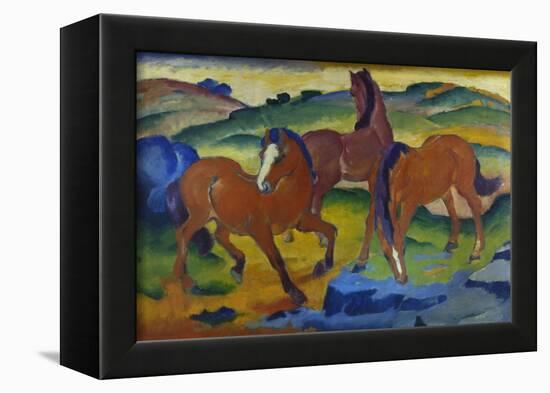 Red Horses (Grazing Horses Iv.), 1911-Franz Marc-Framed Giclee Print