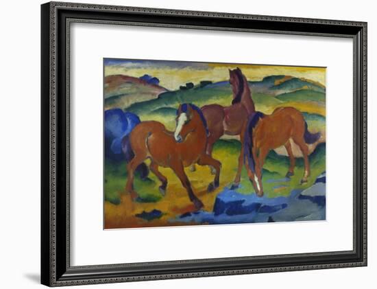 Red Horses (Grazing Horses Iv.), 1911-Franz Marc-Framed Giclee Print