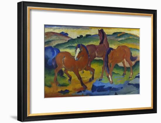Red Horses (Grazing Horses Iv.), 1911-Franz Marc-Framed Giclee Print