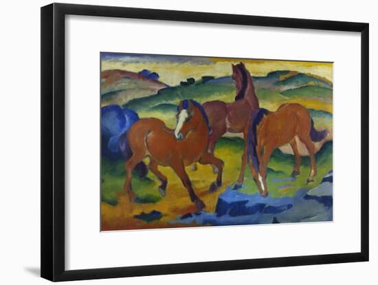 Red Horses (Grazing Horses Iv.), 1911-Franz Marc-Framed Giclee Print