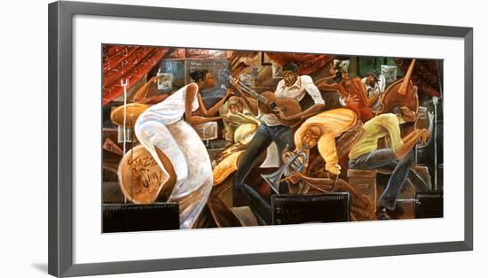 Red Hot on Cool-Frank Morrison-Framed Art Print