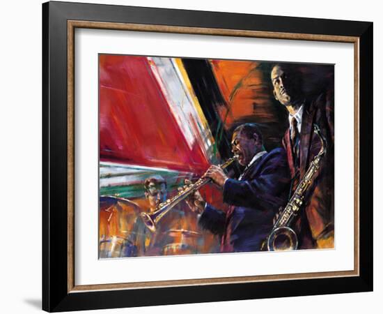 Red Hot-Jin G. Kam-Framed Art Print