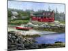 Red House, Red Boat-John Morrow-Mounted Giclee Print