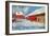 Red Houses-Claude Monet-Framed Art Print