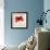 Red I-Amy Melious-Framed Art Print displayed on a wall