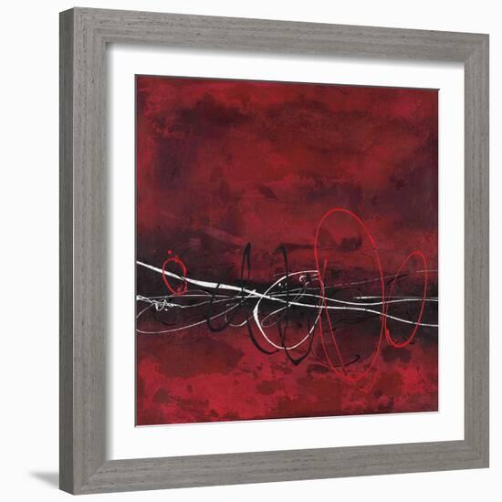 Red in Motion 2-Filippo Ioco-Framed Art Print