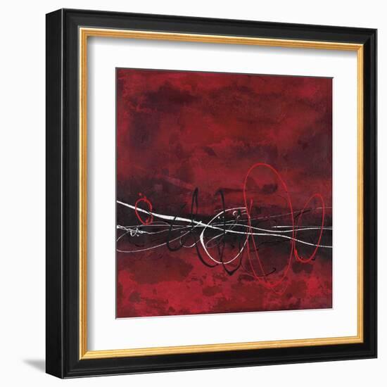 Red in Motion 2-Filippo Ioco-Framed Art Print