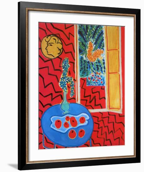 Red Interieur, Still Life on a Blue Table, c.1947-Henri Matisse-Framed Art Print