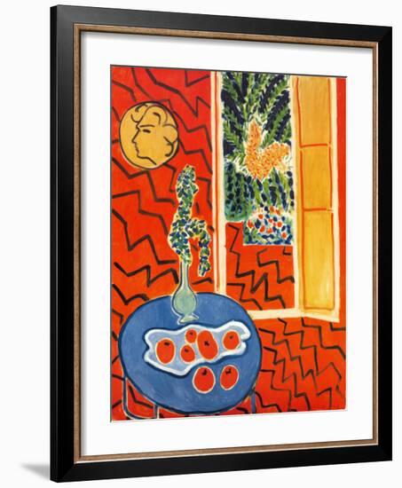 Red Interior, Still Life on Blue Table, c.1947-Henri Matisse-Framed Art Print