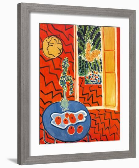 Red Interior, Still Life on Blue Table, c.1947-Henri Matisse-Framed Art Print