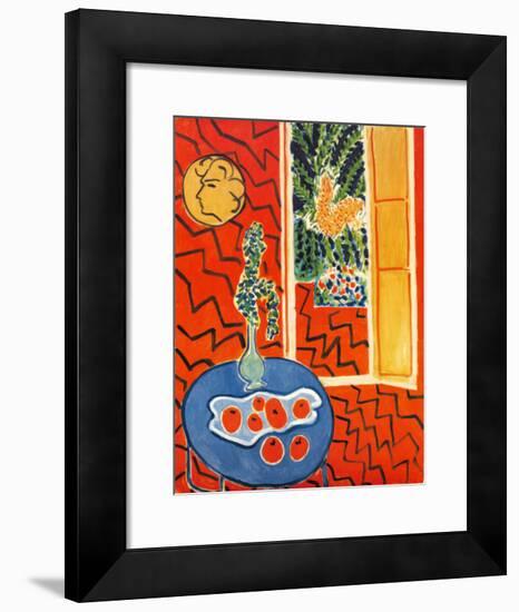 Red Interior, Still Life on Blue Table, c.1947-Henri Matisse-Framed Art Print