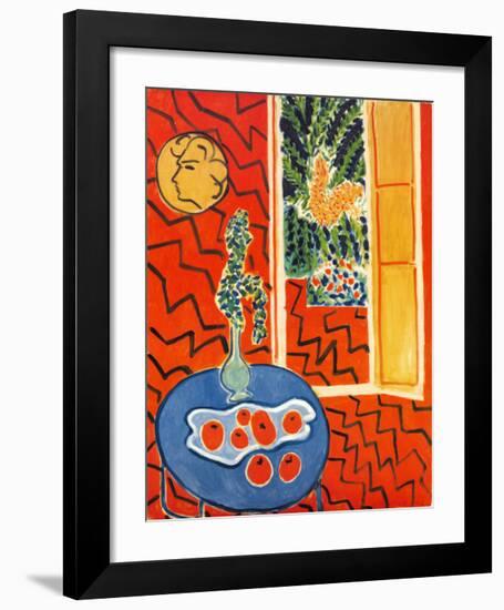 Red Interior, Still Life on Blue Table, c.1947-Henri Matisse-Framed Art Print