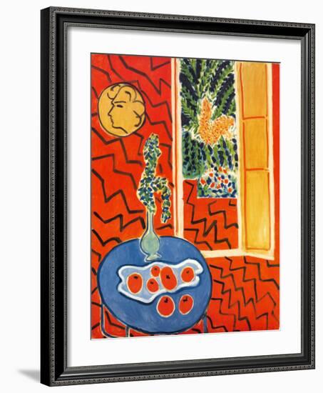 Red Interior, Still Life on Blue Table, c.1947-Henri Matisse-Framed Art Print