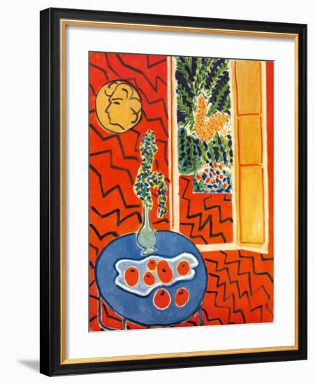 Red Interior, Still Life on Blue Table, c.1947-Henri Matisse-Framed Art Print