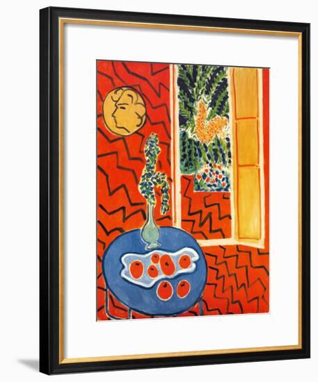 Red Interior, Still Life on Blue Table, c.1947-Henri Matisse-Framed Art Print