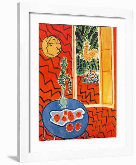 Red Interior, Still Life on Blue Table, c.1947-Henri Matisse-Framed Art Print