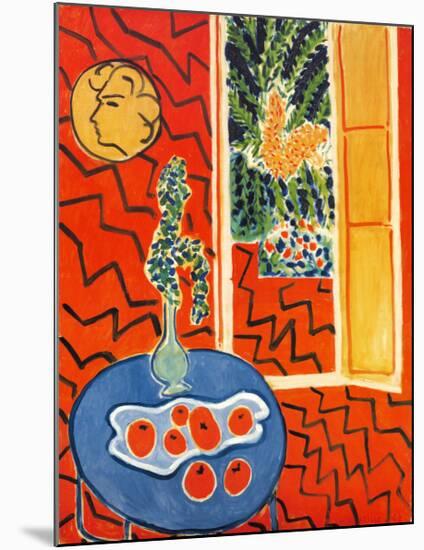 Red Interior, Still Life on Blue Table, c.1947-Henri Matisse-Mounted Art Print