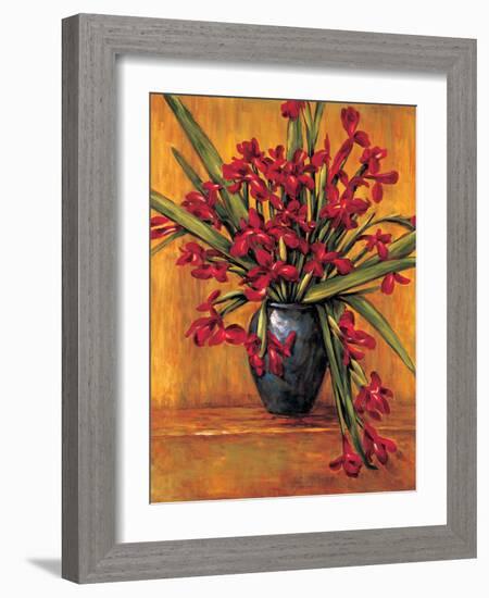 Red Irises-Brian Francis-Framed Art Print