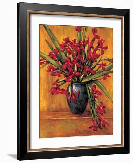 Red Irises-Brian Francis-Framed Art Print