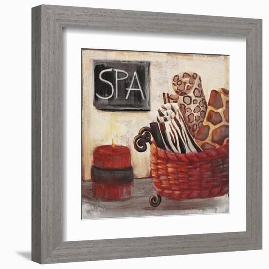 Red Jungle Spa I-Hakimipour-ritter-Framed Art Print