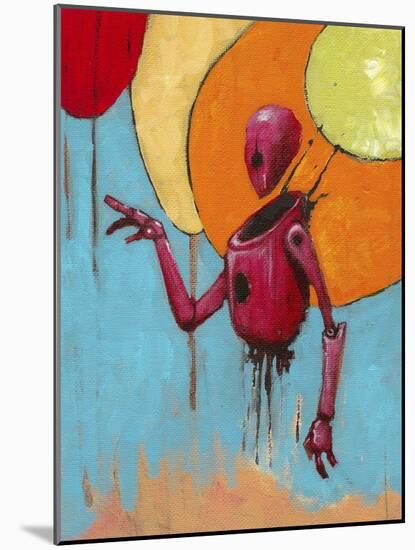 Red Junk Robot-Craig Snodgrass-Mounted Giclee Print