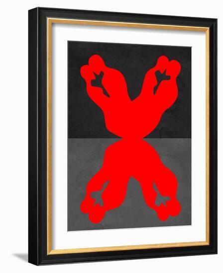 Red Kiss 1-Felix Podgurski-Framed Art Print