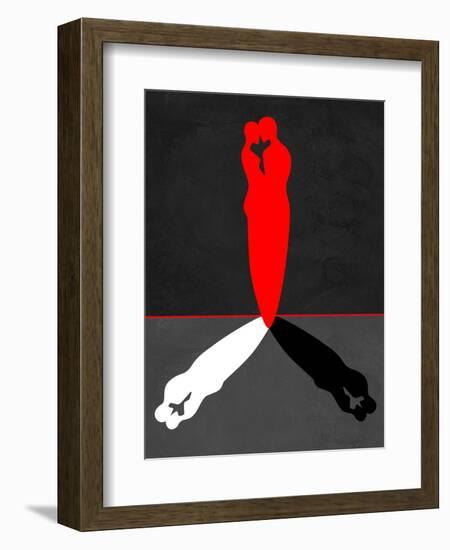 Red Kiss Shadow-Felix Podgurski-Framed Premium Giclee Print