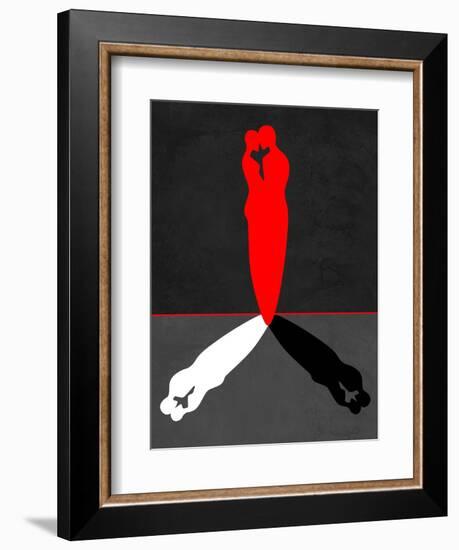 Red Kiss Shadow-Felix Podgurski-Framed Premium Giclee Print