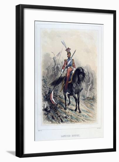 Red Lancer, 1859-Auguste Raffet-Framed Giclee Print