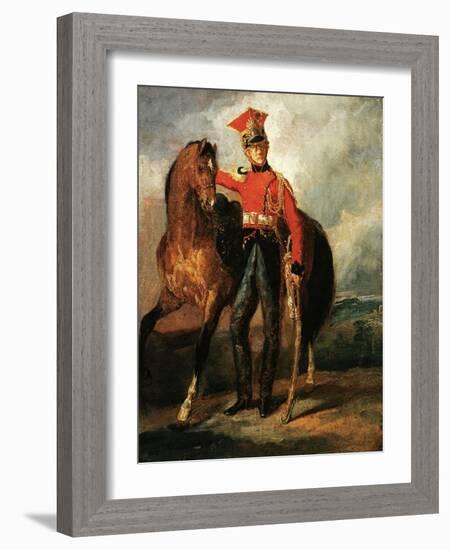 Red Lancer of the Imperal Guard-Théodore Géricault-Framed Giclee Print