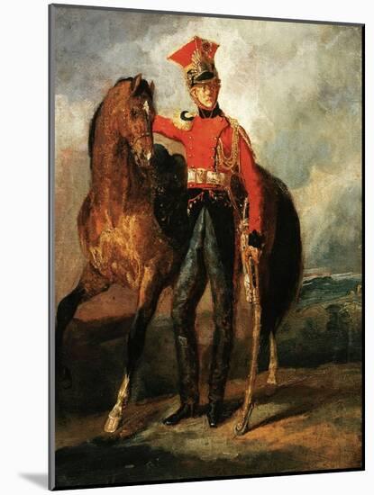 Red Lancer of the Imperal Guard-Théodore Géricault-Mounted Giclee Print