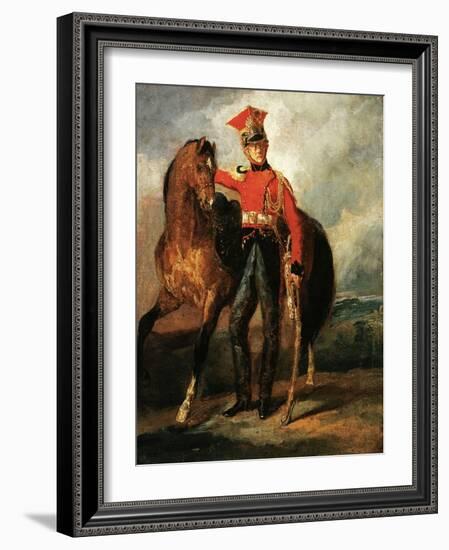 Red Lancer of the Imperal Guard-Théodore Géricault-Framed Giclee Print