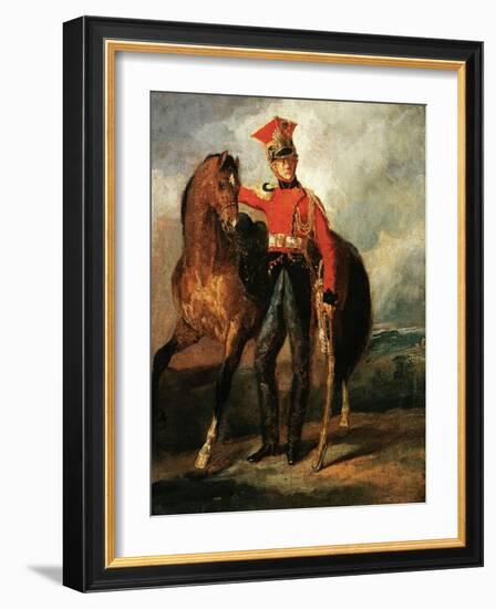 Red Lancer of the Imperal Guard-Théodore Géricault-Framed Giclee Print