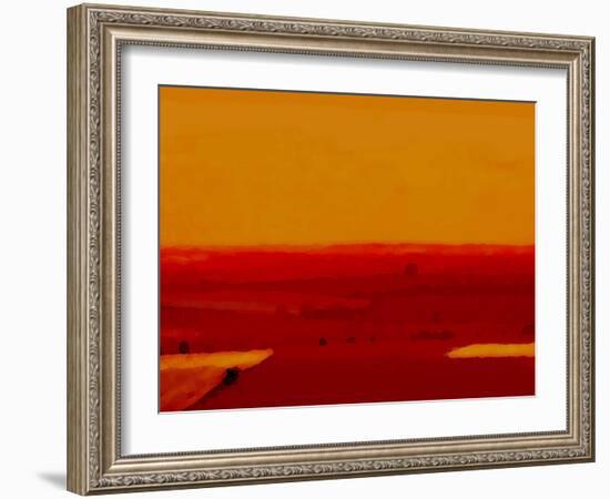 Red Land-Kenny Primmer-Framed Art Print