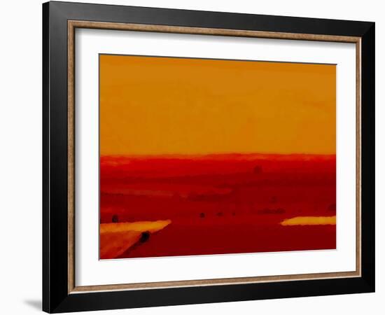 Red Land-Kenny Primmer-Framed Art Print