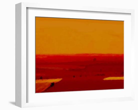 Red Land-Kenny Primmer-Framed Art Print